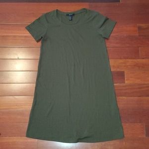 Forever 21 Olive Green Day Dress Size: XS